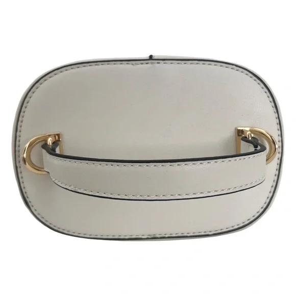 Wicker Tan & White Mini Handbag Crossbody Shoulder Purse Alyssa Bag - Picture 8 of 10